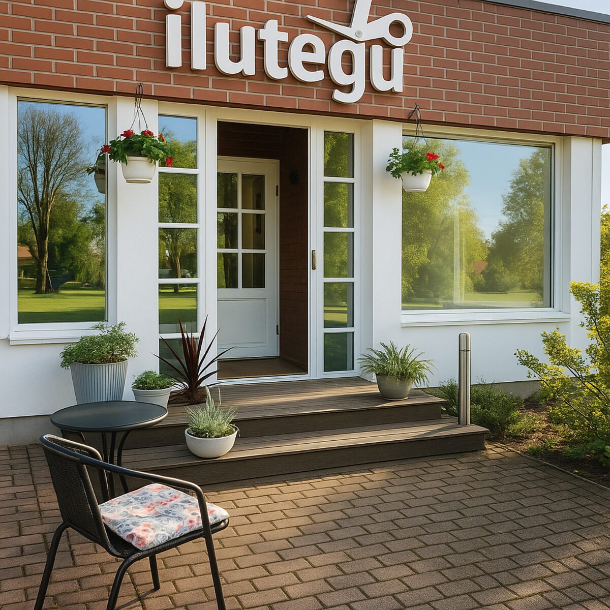 Entrance of Ilutegu beauty salon in Tabasalu